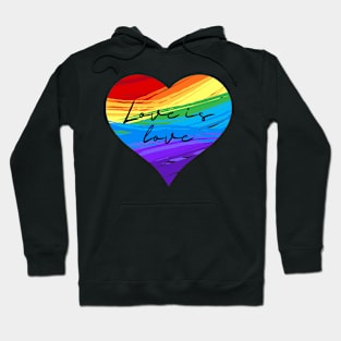 Rainbow pride love winds LGBTQ ally Hoodie